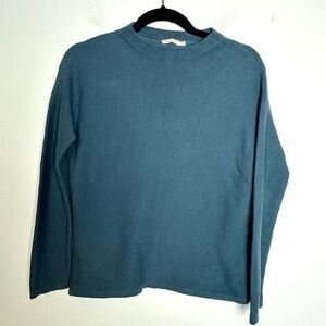 Armedangels blue mock neck knit pullover XS